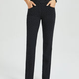 7-Pocket DPYP™ Dress Pant Yoga Pant | Straight (Black White Star)