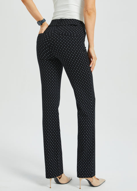 PRESALE ⏰ 7-Pocket DPYP™ Dress Pant Yoga Pant | Straight (Black White Star)