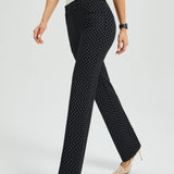 7-Pocket DPYP™ Dress Pant Yoga Pant | Straight (Black White Star)