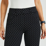 7-Pocket DPYP™ Dress Pant Yoga Pant | Straight (Black White Star)