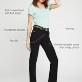 7-Pocket DPYP™ Dress Pant Yoga Pant | Straight (Black)