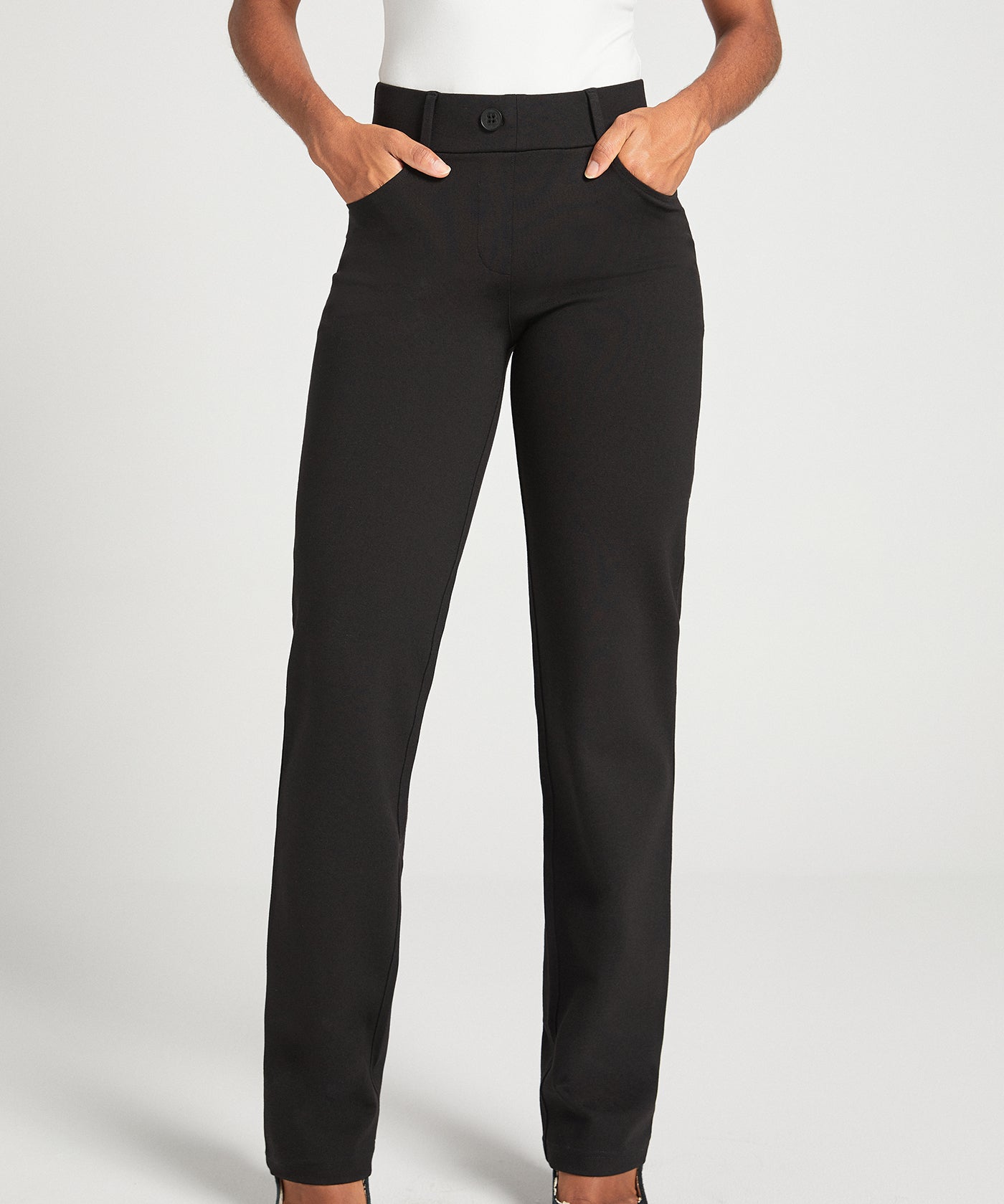 7-Pocket DPYP™ Dress Pant Yoga Pant | Straight (Black)