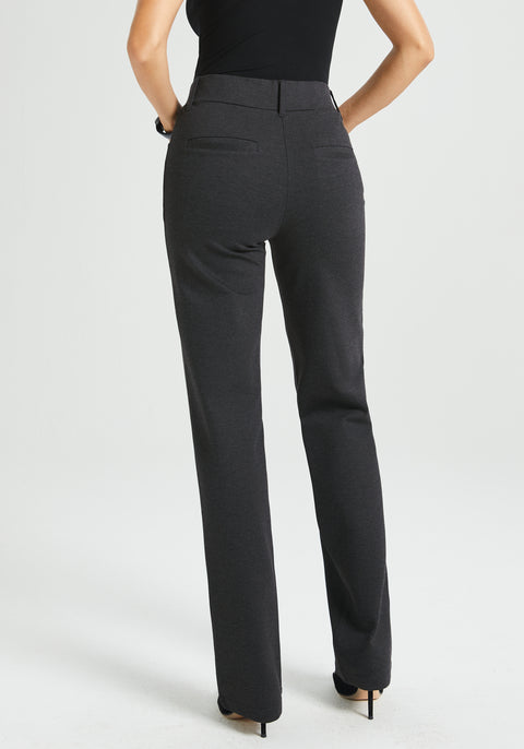 7-Pocket Dress Pant Yoga Pant | Straight (Charcoal)