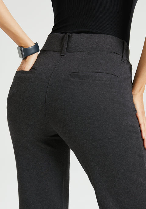 7-Pocket Dress Pant Yoga Pant | Straight (Charcoal)