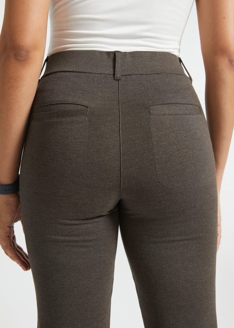 PRESALE ⏰ 7-Pocket DPYP™ Dress Pant Yoga Pants | Straight (Heather Brown)