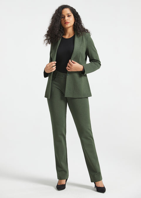 PRESALE ⏰ 7-Pocket DPYP™ Dress Pant Yoga Pants | Straight (Heather Olive)