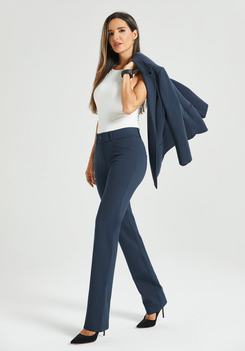 ⏰ PRESALE | 7-Pocket Dress Pant Yoga Pant | Straight (Navy)