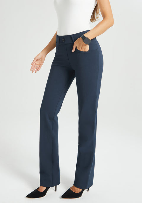 ⏰ PRESALE | 7-Pocket Dress Pant Yoga Pant | Straight (Navy)