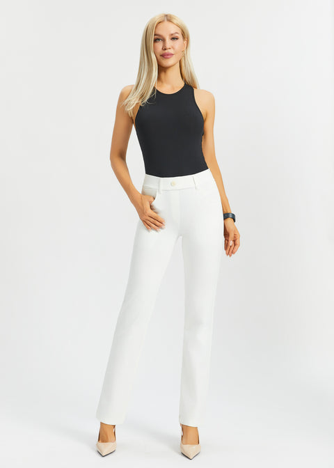 7-Pocket DPYP™ Dress Pant Yoga Pant | Straight (Star White)