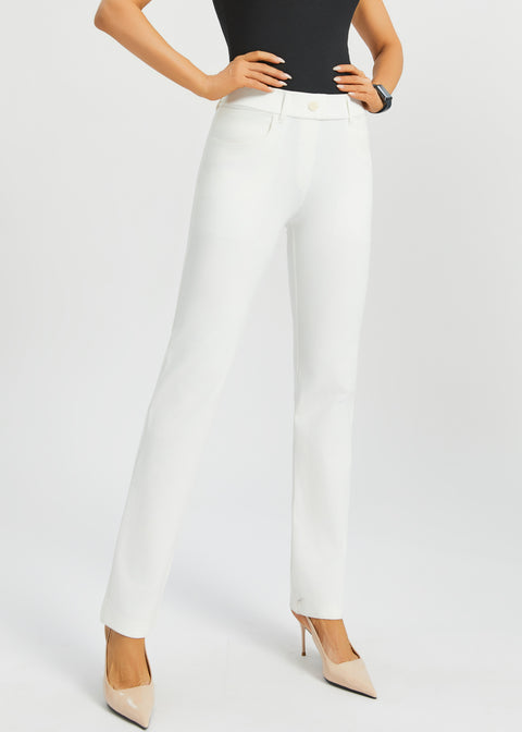 7-Pocket DPYP™ Dress Pant Yoga Pant | Straight (Star White)