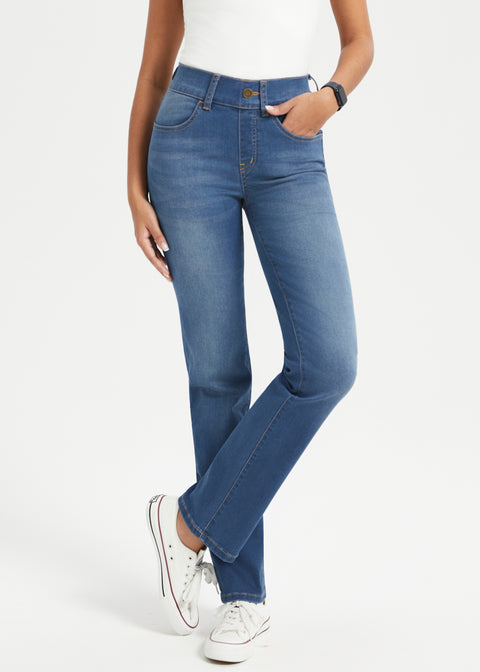 Signature Mid-Rise Denim | Straight (Alamo Wash)