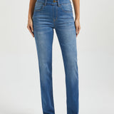 Signature Mid-Rise Denim | Straight (Alamo Wash)
