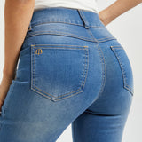 Signature Mid-Rise Denim | Straight (Alamo Wash)