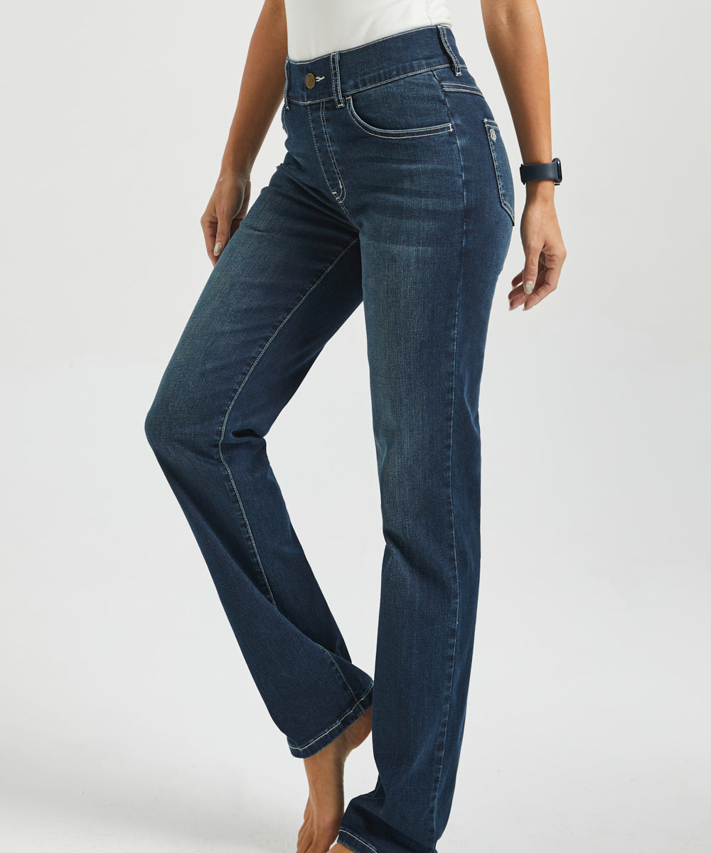 Signature Mid-Rise Denim | Straight (Roma Wash)