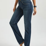 Signature Mid-Rise Denim | Straight (Roma Wash)