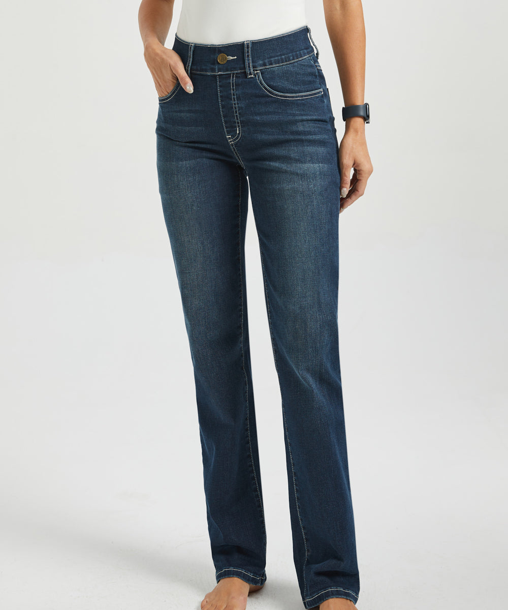 Signature Mid-Rise Denim | Straight (Roma Wash)