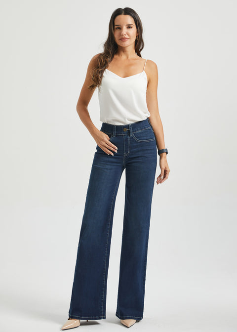 Signature Mid-Rise Denim | Wide (Roma Wash)