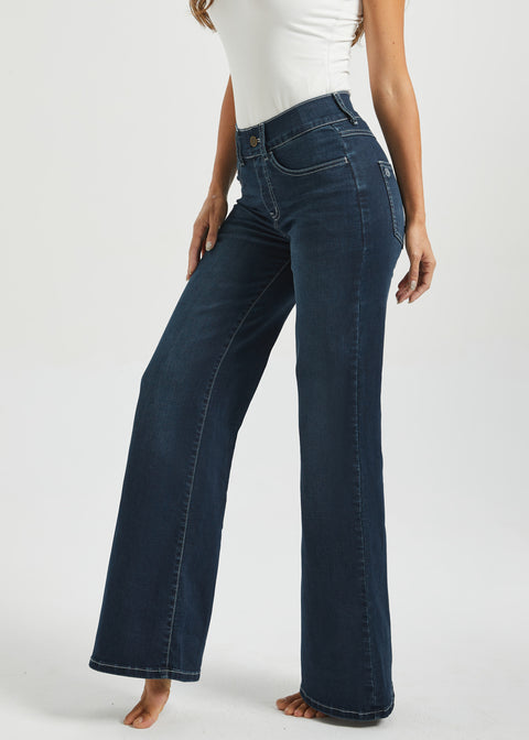 Signature Mid-Rise Denim | Wide (Roma Wash)
