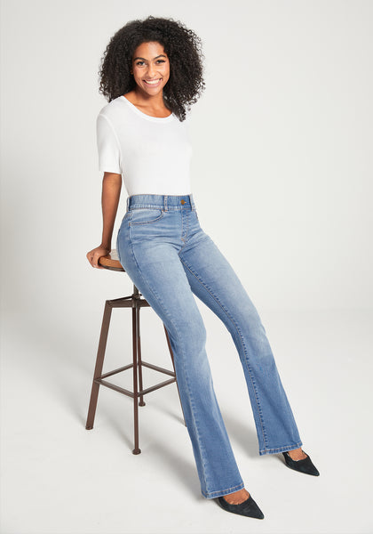 【suzen】Sisra denim semi-bootcut pants Silver Jeans Suki Mid Rise Slim Bootcut Jeans For Women