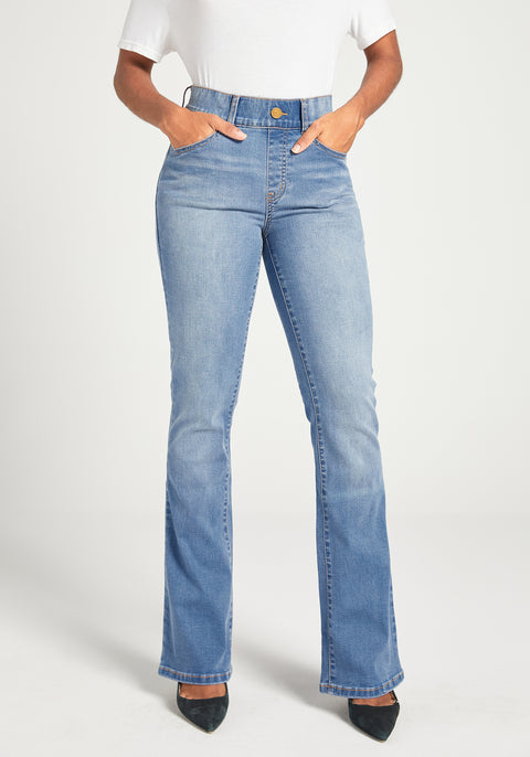 Straight Fit Jeans in Vintage Denim Hooggetailleerde Bootcut Broek VMTESSA Straight Fit Jeans in Vintage Denim Hooggetailleerde Bootcut Broek VMTESSA