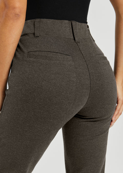 PRESALE ⏰ Two-Pocket DPYP™ Dress Pant Yoga Pants | Straight (Heather Brown)