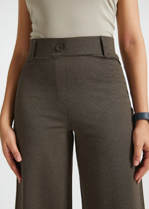 PRESALE ⏰ Two-Pocket DPYP™ Dress Pant Yoga Pants | Wide (Heather Brown)