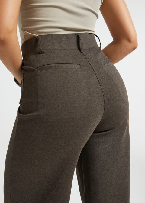 PRESALE ⏰ Two-Pocket DPYP™ Dress Pant Yoga Pants | Wide (Heather Brown)