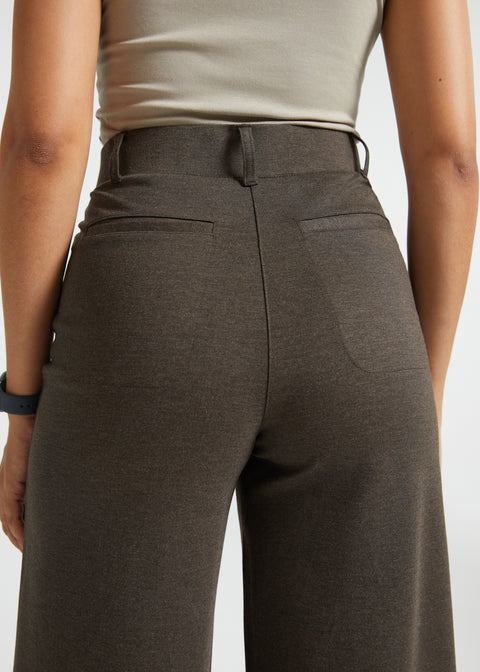 PRESALE ⏰ Two-Pocket DPYP™ Dress Pant Yoga Pants | Wide (Heather Brown)