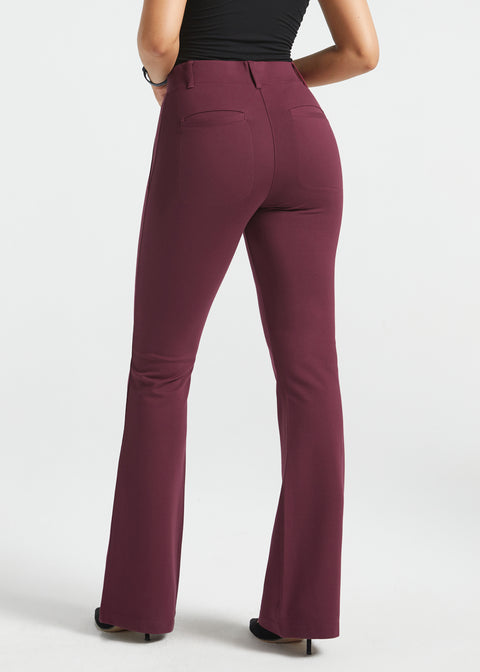 PRESALE ⏰ Two-Pocket DPYP™ Dress Pant Yoga Pant | Bootcut (Burgundy)