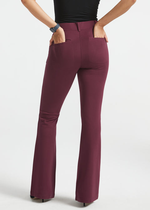 PRESALE ⏰ Two-Pocket DPYP™ Dress Pant Yoga Pant | Bootcut (Burgundy)