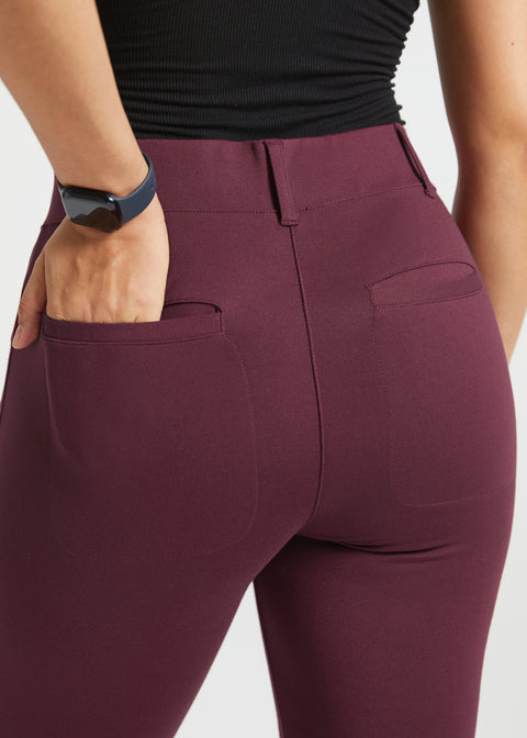 PRESALE ⏰ Two-Pocket DPYP™ Dress Pant Yoga Pant | Bootcut (Burgundy)