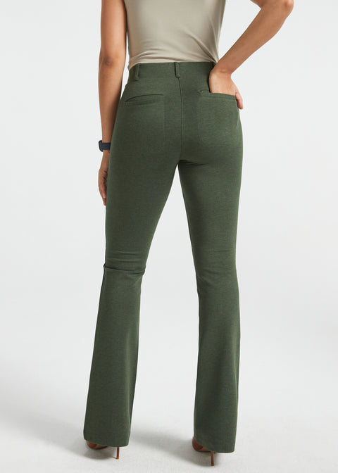 PRESALE ⏰ Two-Pocket DPYP™ Dress Pant Yoga Pants | Bootcut (Heather Olive)