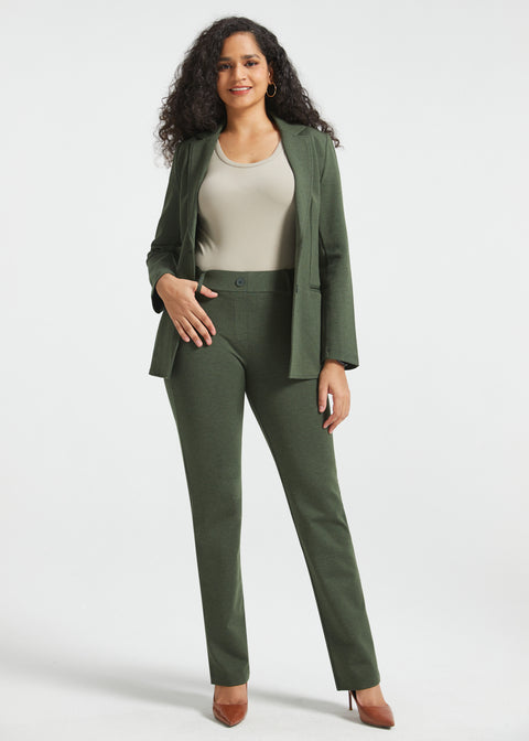 PRESALE ⏰ Two-Pocket DPYP™ Dress Pant Yoga Pants | Bootcut (Heather Olive)