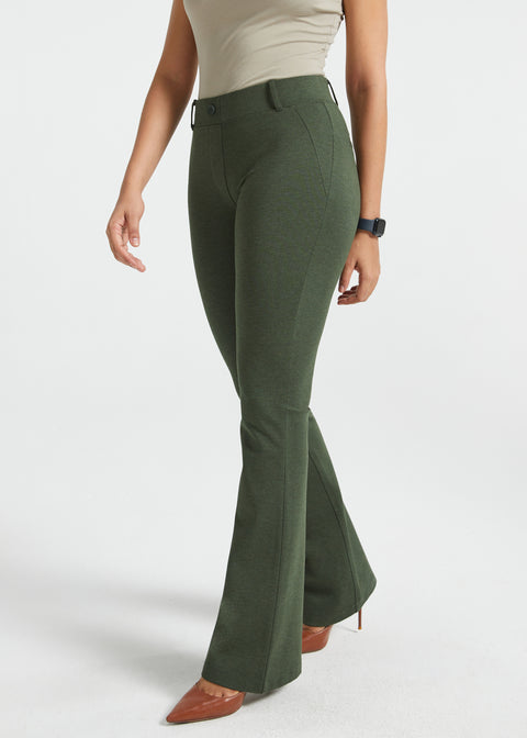 PRESALE ⏰ Two-Pocket DPYP™ Dress Pant Yoga Pants | Bootcut (Heather Olive)