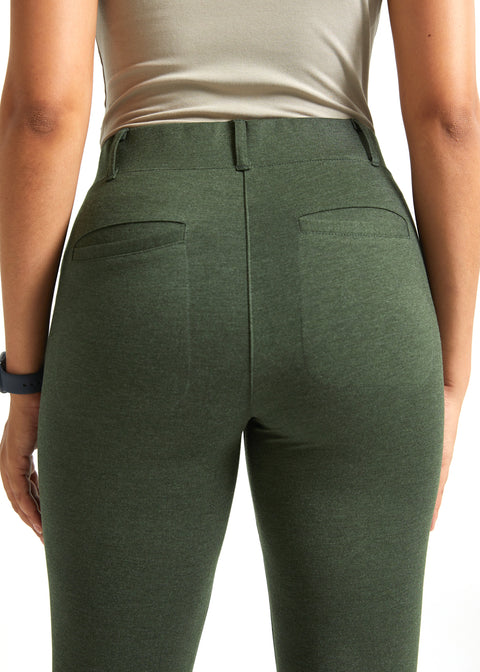 PRESALE ⏰ Two-Pocket DPYP™ Dress Pant Yoga Pants | Bootcut (Heather Olive)