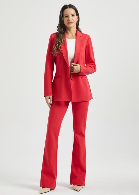 Two-Pocket DPYP™ Dress Pant Yoga Pant | Bootcut (Red)