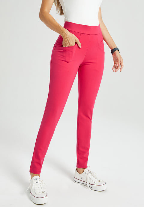 dress pants pink Slim Light Wool-blend Modern Tech Suit Pant Mens Magenta Pink Wide Leg Dress Pants Stretch Gabardine 44/30 Journey DPYP Dress Pant Yoga