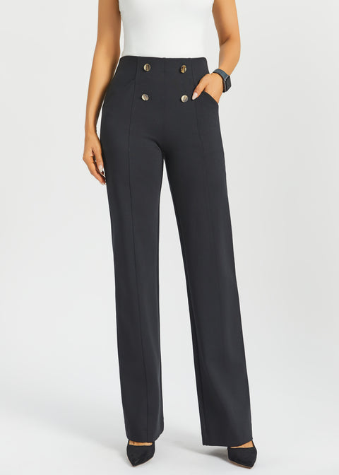Atlantic DPYP Dress Pant Yoga Pants | Wide (Black) | XXL / Petite (32 Inches) Atlantic DPYP Dress Pant Yoga Pants | Wide (Black) | XXL / Petite (32 Inches)