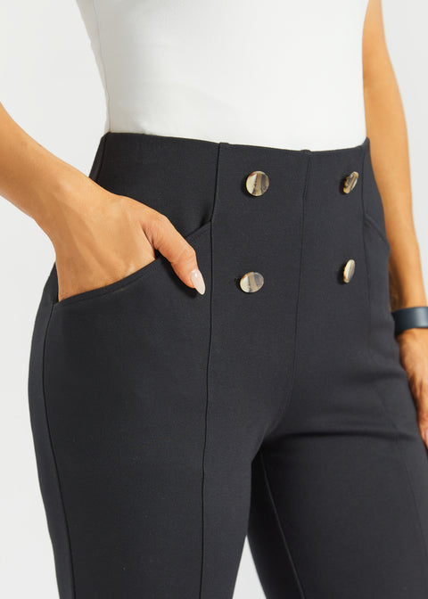 Atlantic DPYP™ Dress Pant Yoga Pants | Wide (Black)