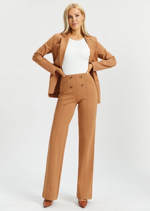 Atlantic DPYP™ Dress Pant Yoga Pants | Wide (Sandalwood)