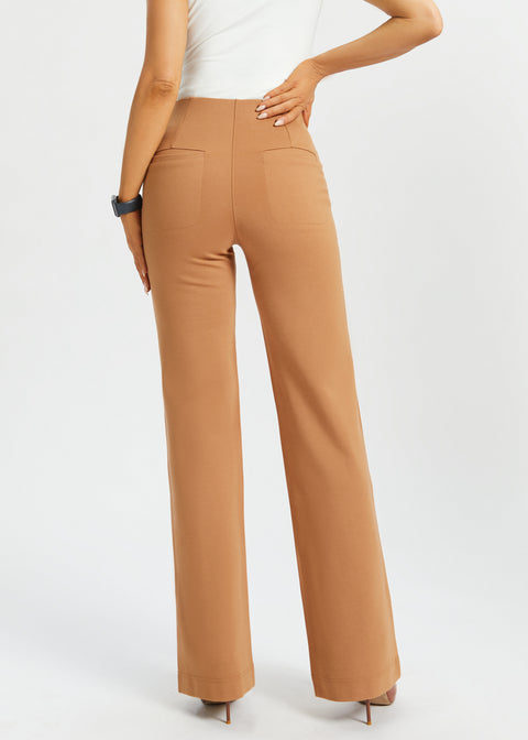 Atlantic DPYP™ Dress Pant Yoga Pants | Wide (Sandalwood)