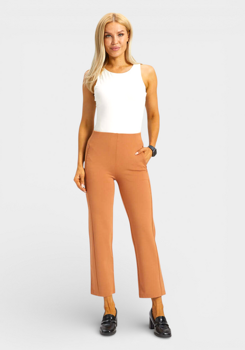Monroe Crop Trouser DPYP™ | Straight (Sandalwood)