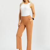 Monroe Crop Trouser DPYP™ | Straight (Sandalwood) - Final Sale