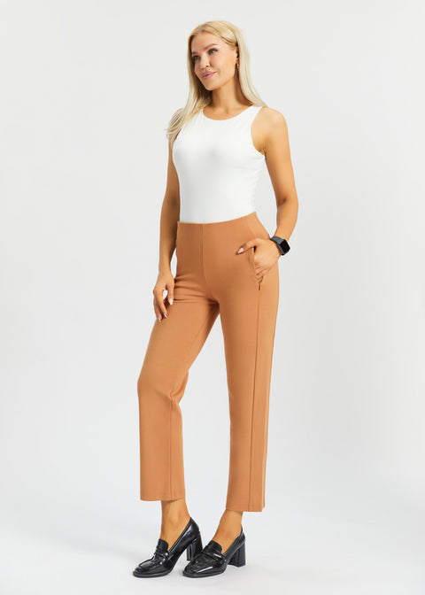 Monroe Crop Trouser DPYP™ | Straight (Sandalwood)