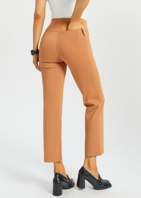 Monroe Crop Trouser DPYP™ | Straight (Sandalwood)