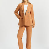 Monroe Crop Trouser DPYP™ | Straight (Sandalwood) - Final Sale