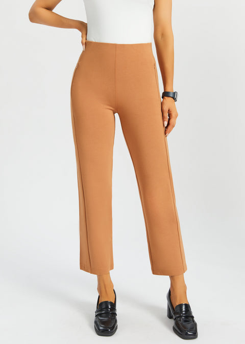Monroe Crop Trouser DPYP™ | Straight (Sandalwood)