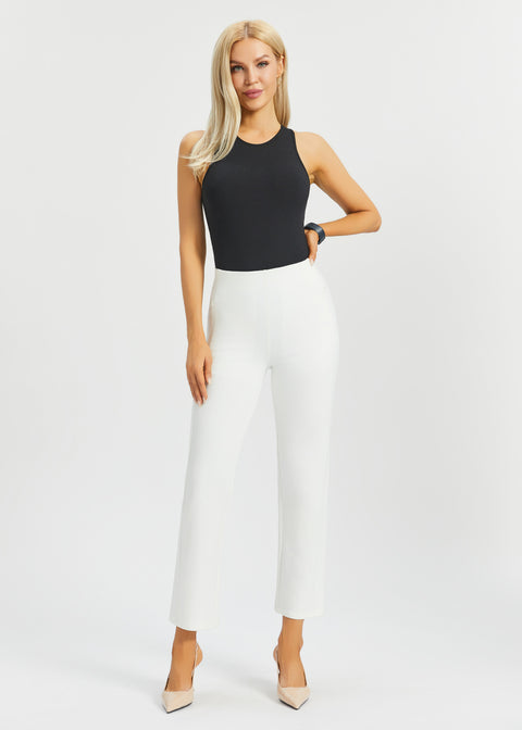 Monroe Crop Trouser DPYP™ | Straight (Star White)