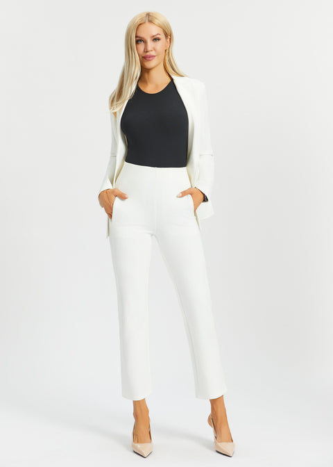 Monroe Crop Trouser DPYP™ | Straight (Star White)