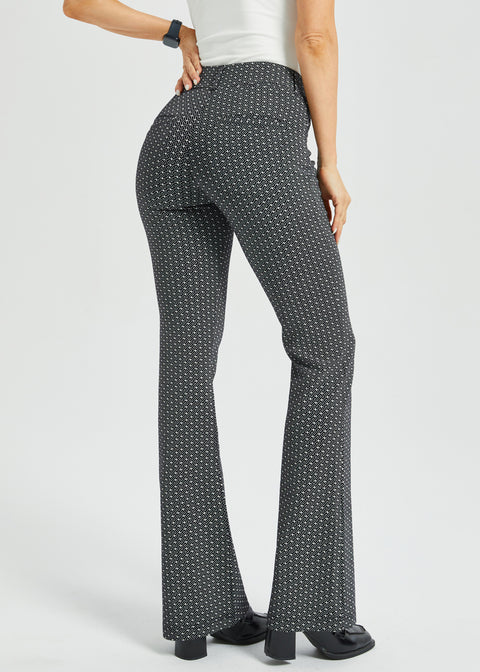 PRESALE ⏰ 7-Pocket DPYP™ Dress Pant Yoga Pant | Bootcut (Black White Geo)